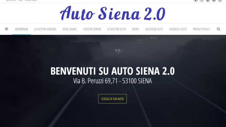 Il nuovo sito di Siena Auto 2.0
